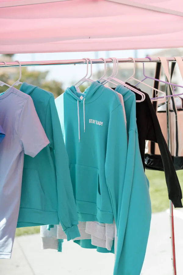 Adult Teal RAD Hoodie Sweatshirt - Image 2